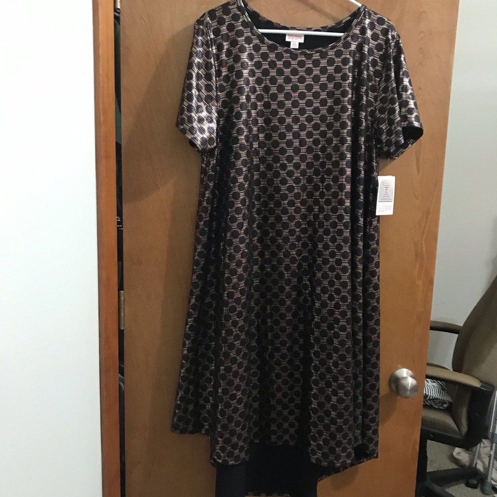 Lularoe Elegant Collection Carly Metallic